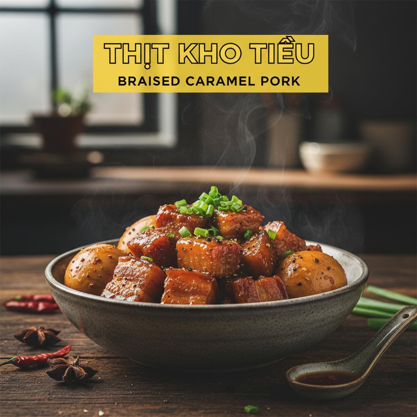Thit Kho Tieu: Braised Caramel Pork