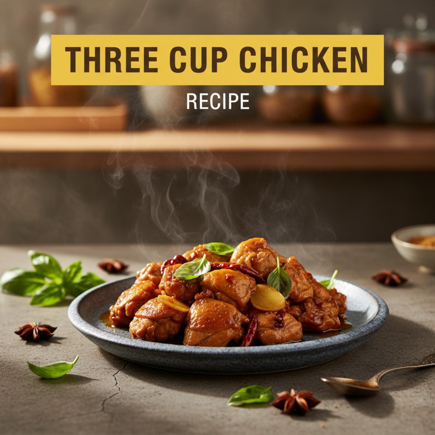 Three Cup Chicken Recipe