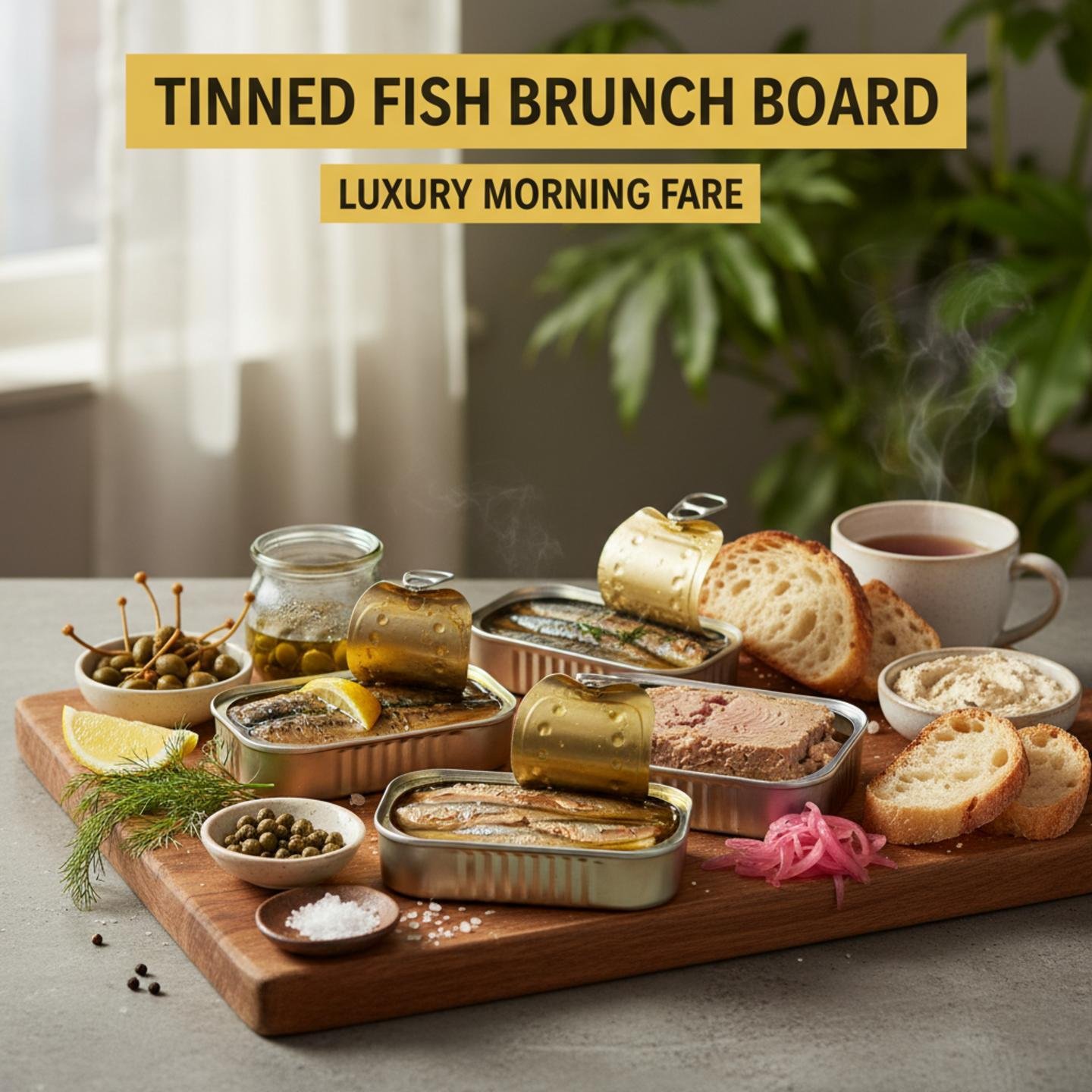 Tinned Fish Brunch Board
