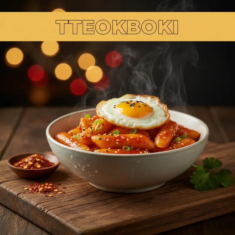 Tteokbokki: Korean Spicy Rice Cakes