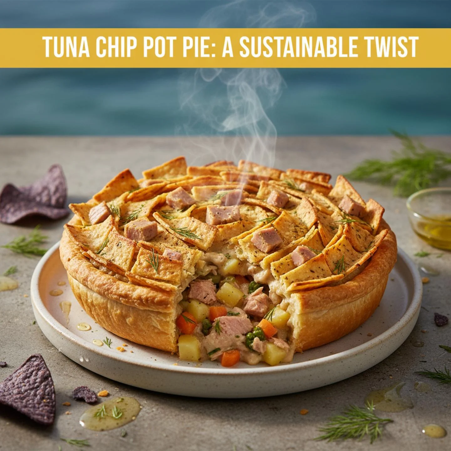 Tuna Chip Pot Pie: A Sustainable Twist