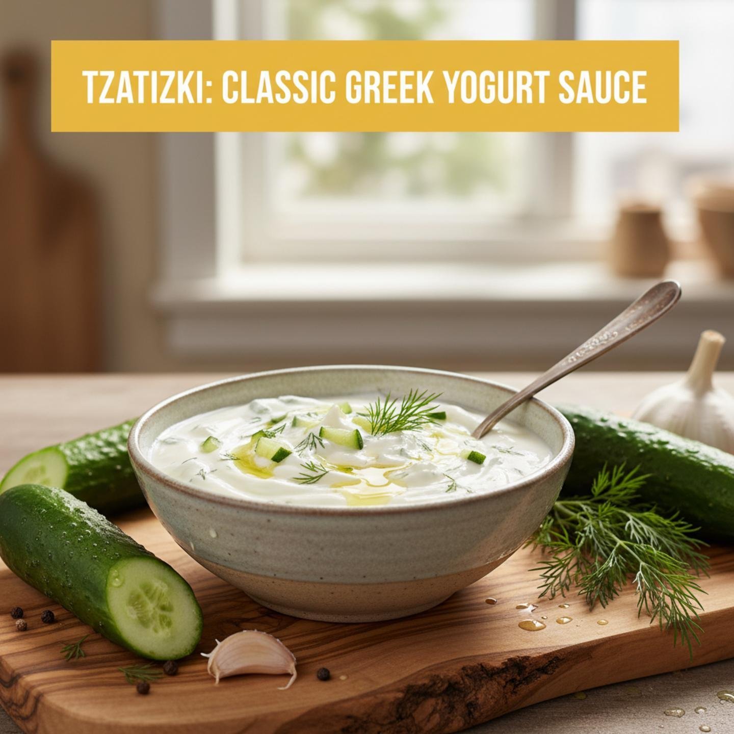 Tzatziki: Classic Greek Yogurt Sauce