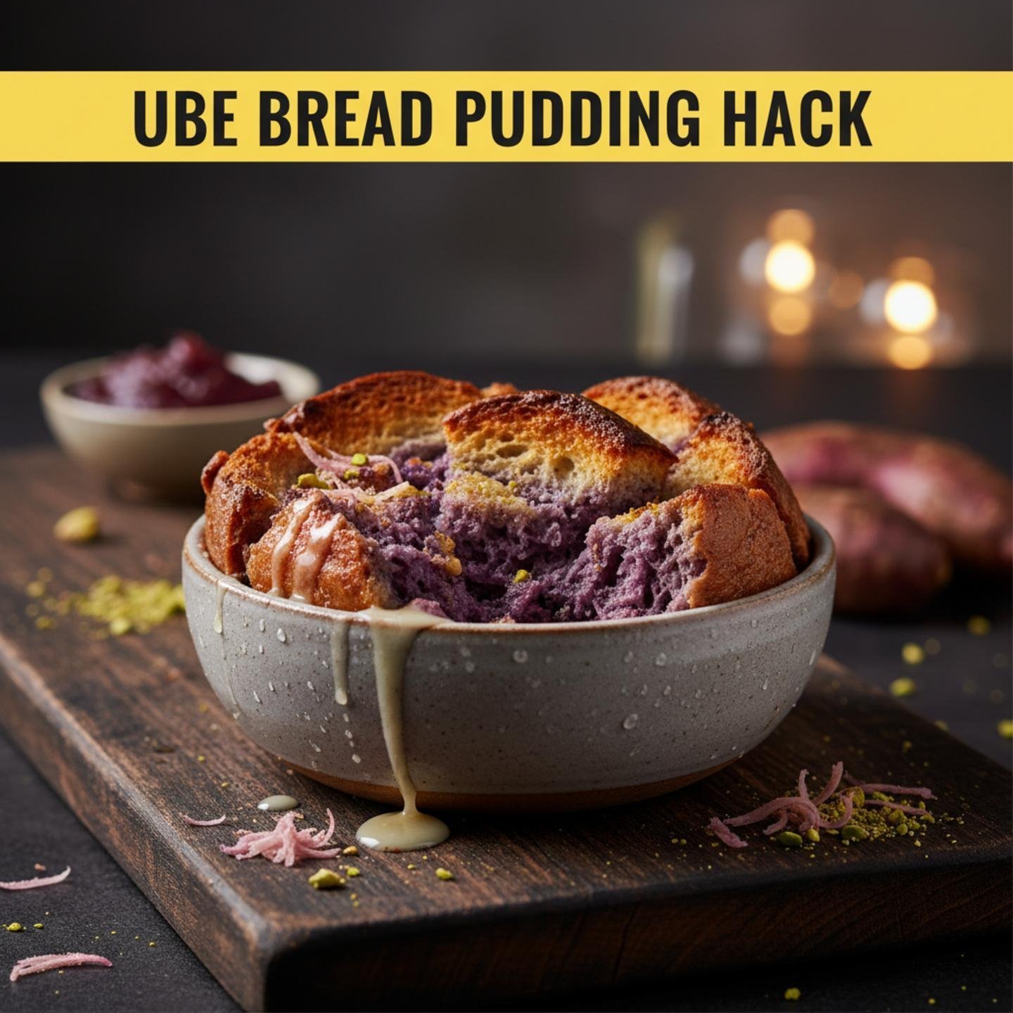 Ube Bread Pudding Hack