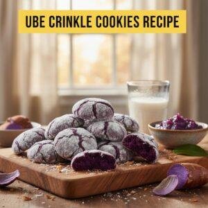 Ube Crinkle Cookies Recipe