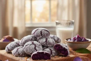 Ube Crinkle Cookies Recipe
