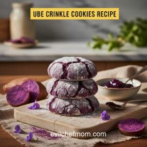Ube Crinkle Cookies Recipe