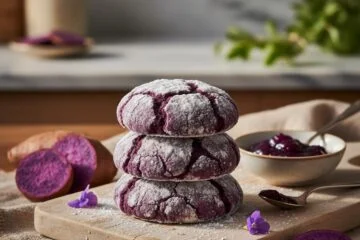 Ube Crinkle Cookies Recipe