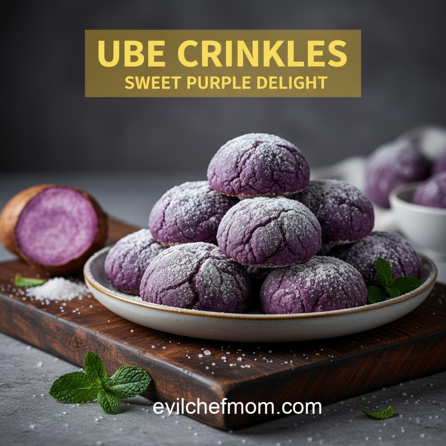 Ube Crinkles: Sweet Purple Delight