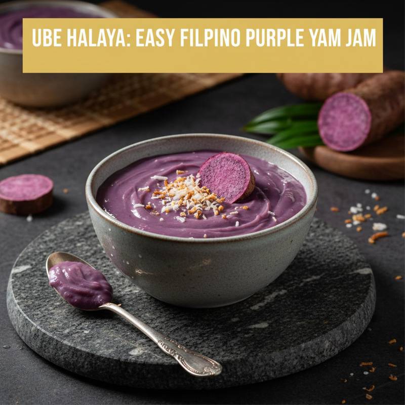 Ube Halaya: Easy Filipino Purple Yam Jam