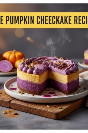 Ube Pumpkin Cheesecake Recipe
