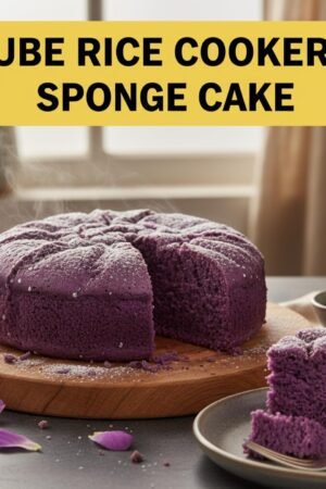 Ube Rice Cooker Sponge Cake