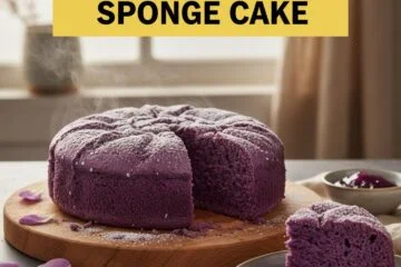 Ube Rice Cooker Sponge Cake