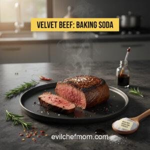Velvet Beef: Baking Soda Tenderizer