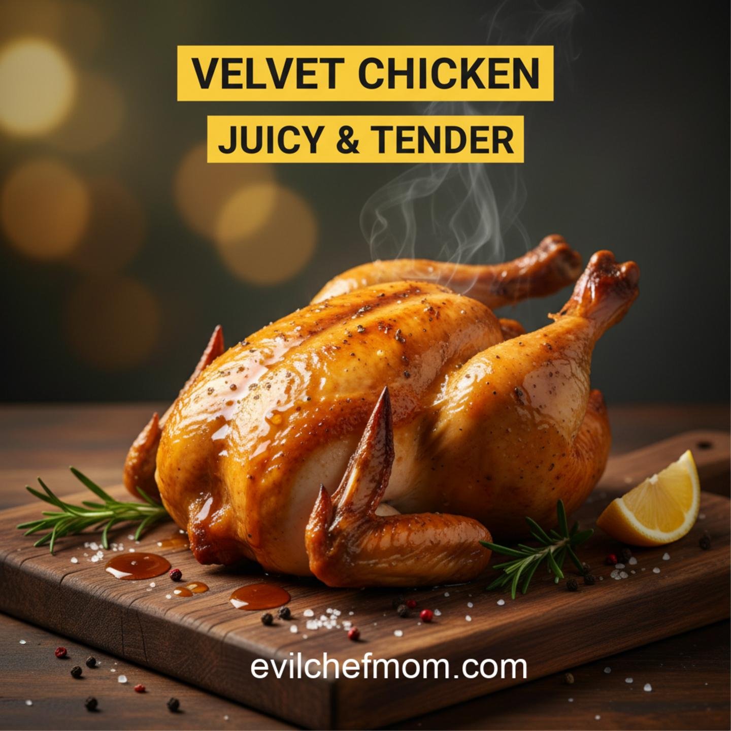 Velvet Chicken: Juicy & Tender