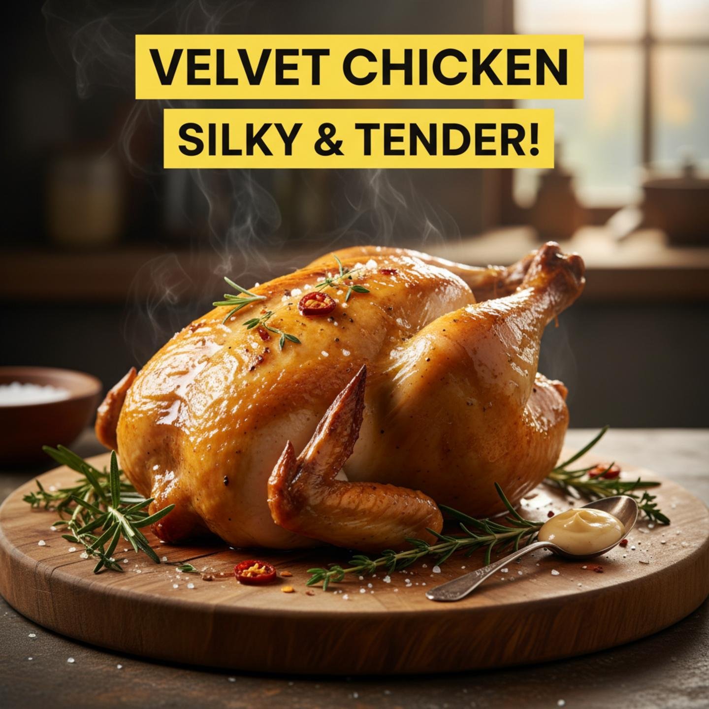 Velvet Chicken: Silky & Tender!