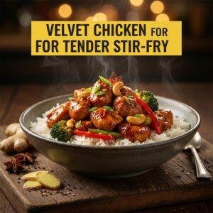 Velvet Chicken for Tender Stir-Fry