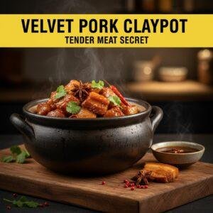 Velvet Pork Claypot: Tender Meat Secret