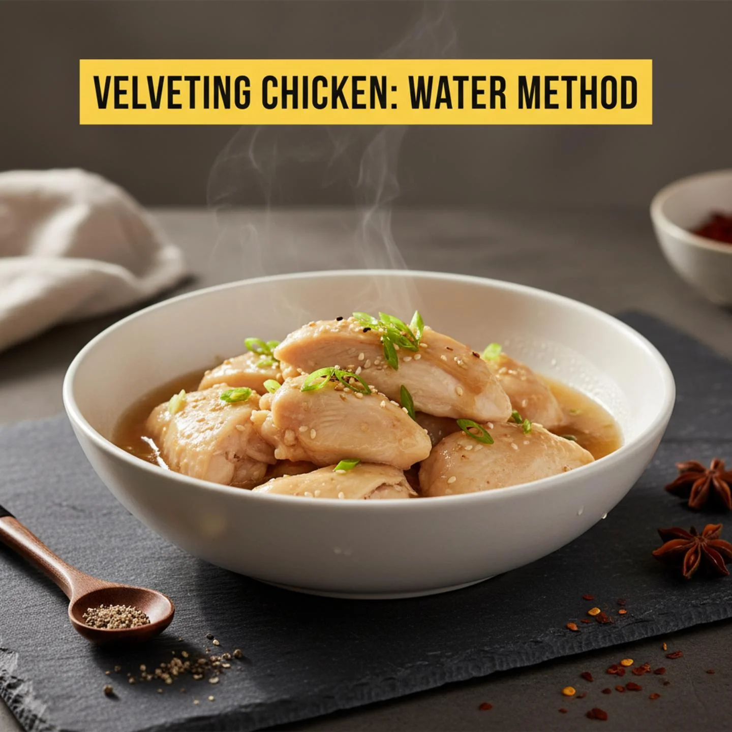 Velveting Chicken: Water Method