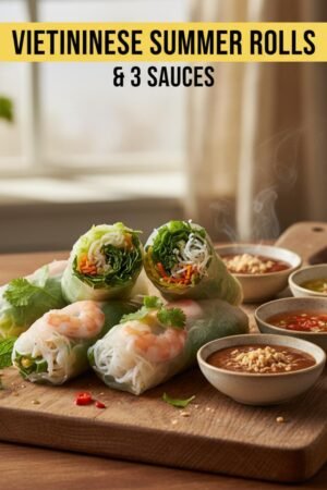 Vietnamese Summer Rolls & 3 Sauces