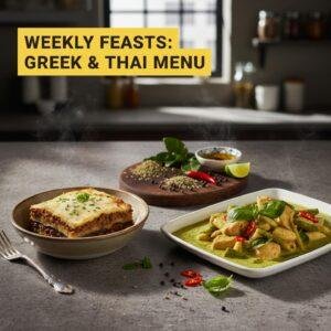 Weekly Feasts: Greek & Thai Menu