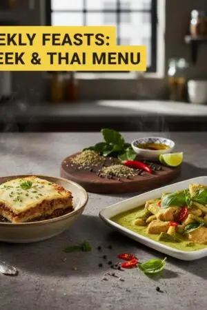 Weekly Feasts: Greek & Thai Menu
