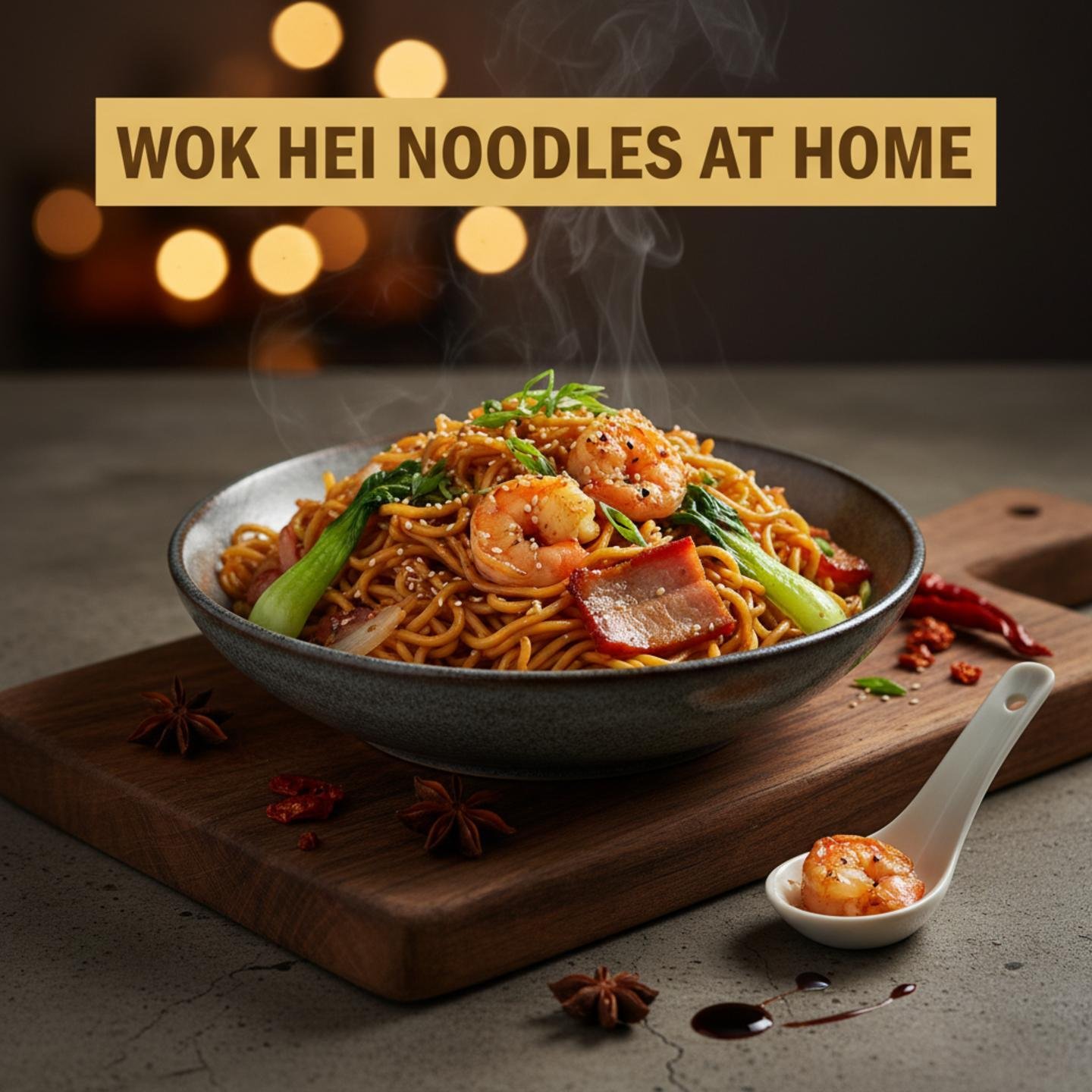Wok Hei Noodles at Home