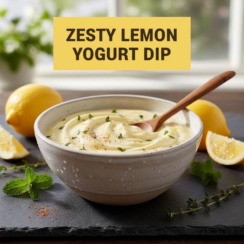 Zesty Lemon Yogurt Dip