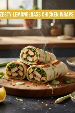 Zesty Lemongrass Chicken Wraps