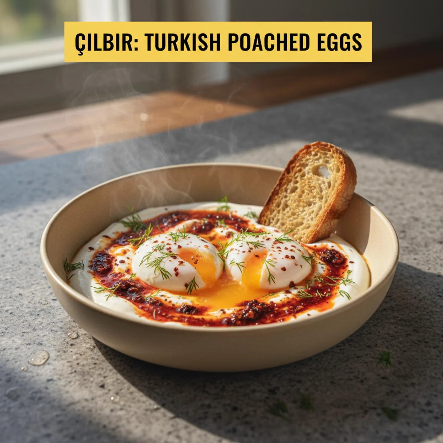 Çilbir: Turkish Poached Eggs
