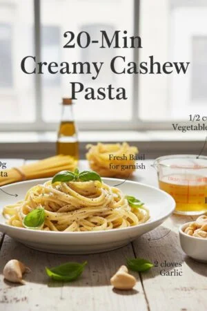 20-Min Creamy Cashew Pasta