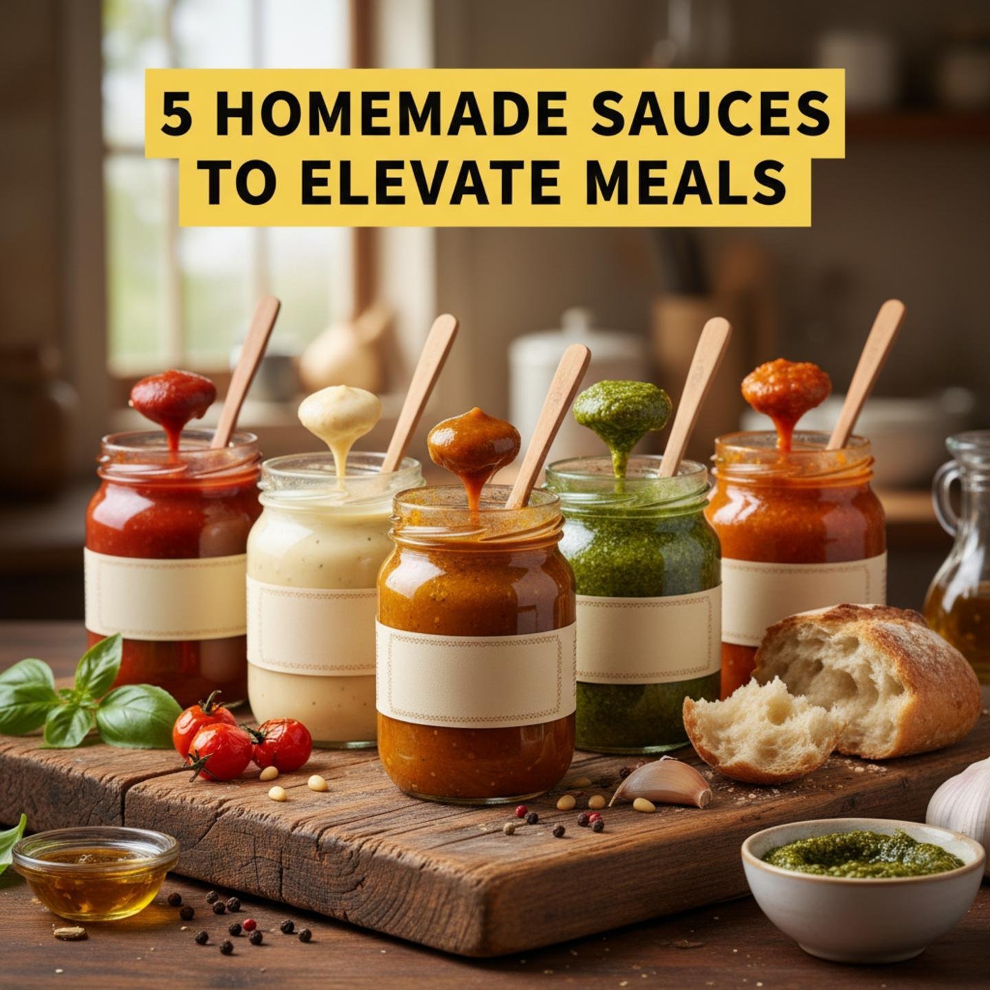 5 Homemade Sauces to Elevate Meals