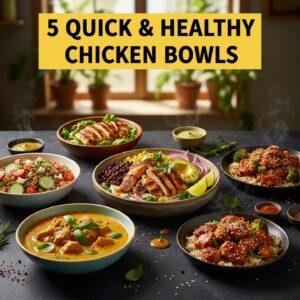 5 Quick & Healthy Chicken Bowls