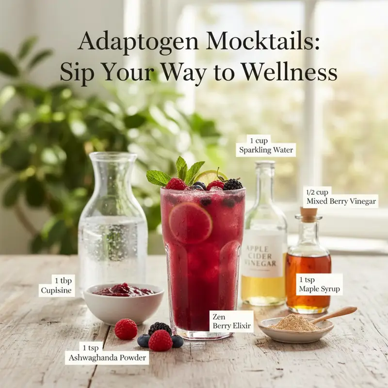 Adaptogen Mocktails: Sip Your Way to Wellness