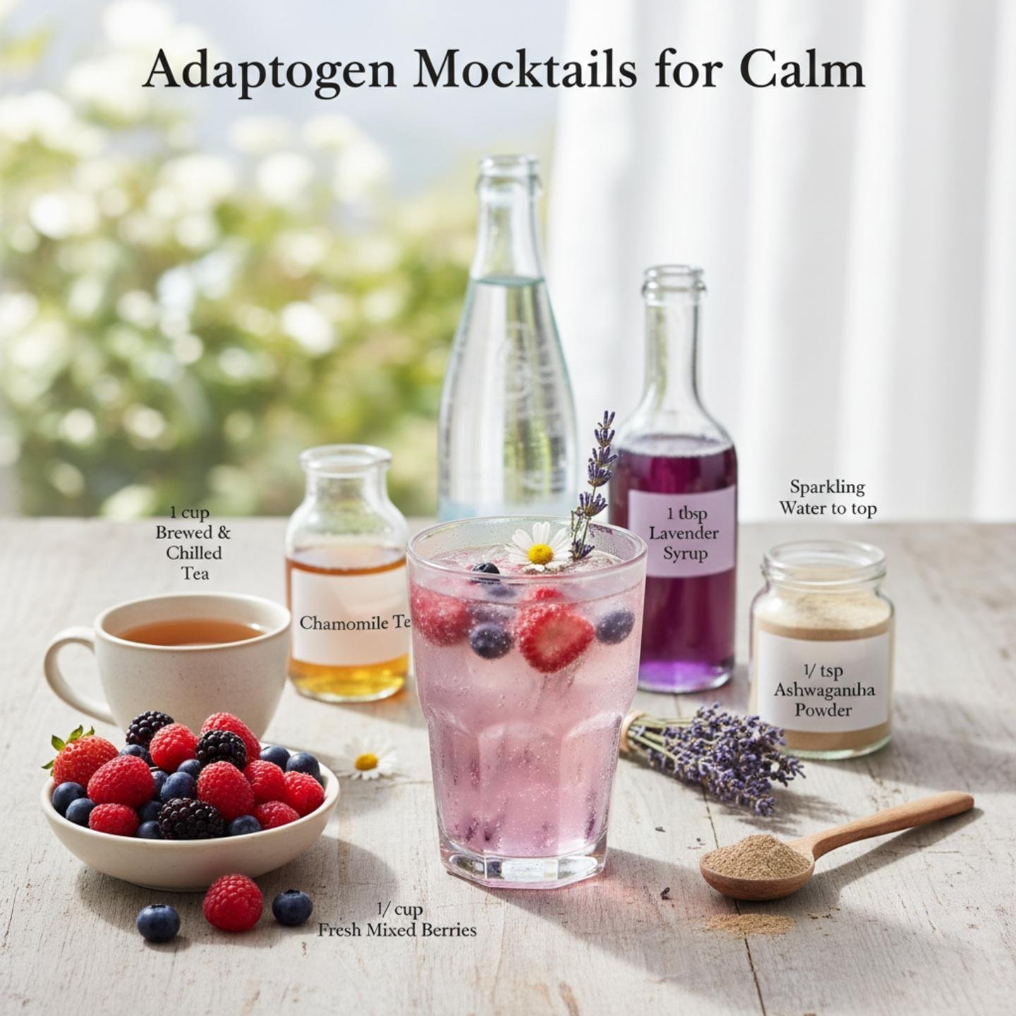 Adaptogen Mocktails for Calm