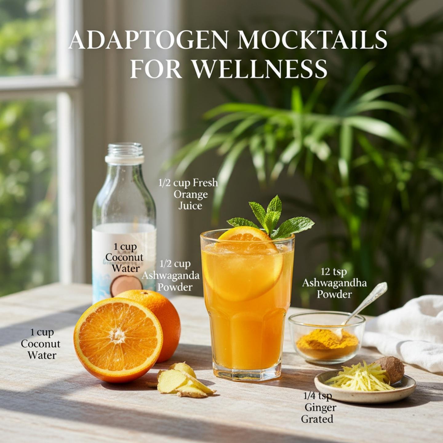 Adaptogen Mocktails for Wellness