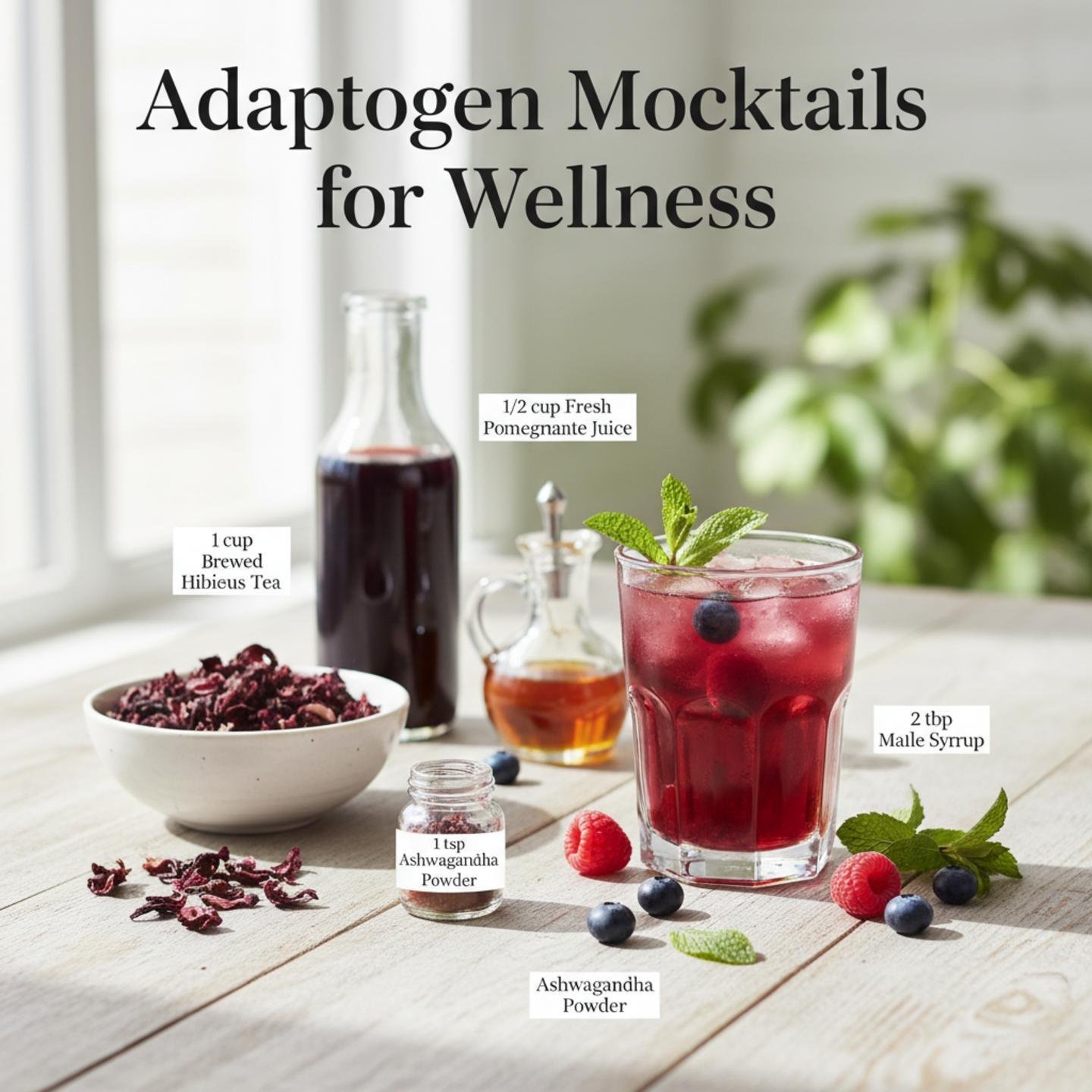 Adaptogen Mocktails for Wellness