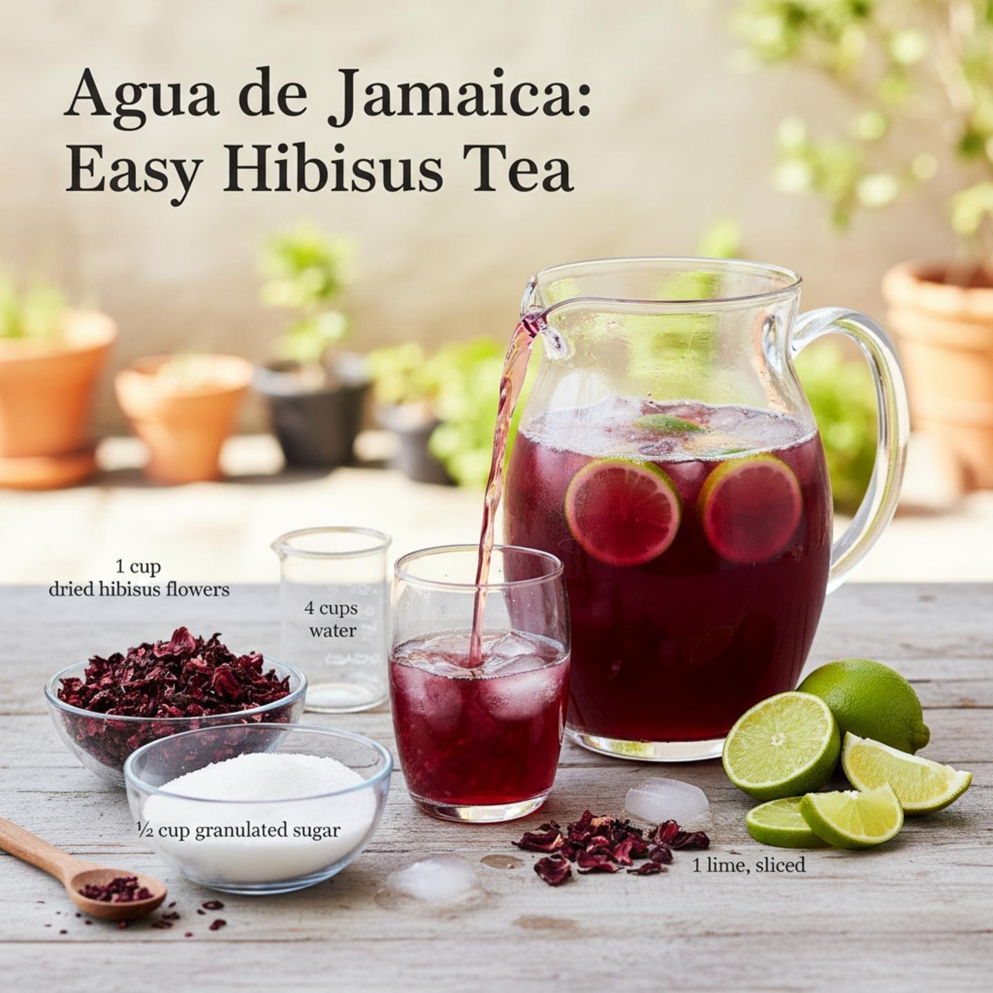 Agua de Jamaica: Easy Hibiscus Tea