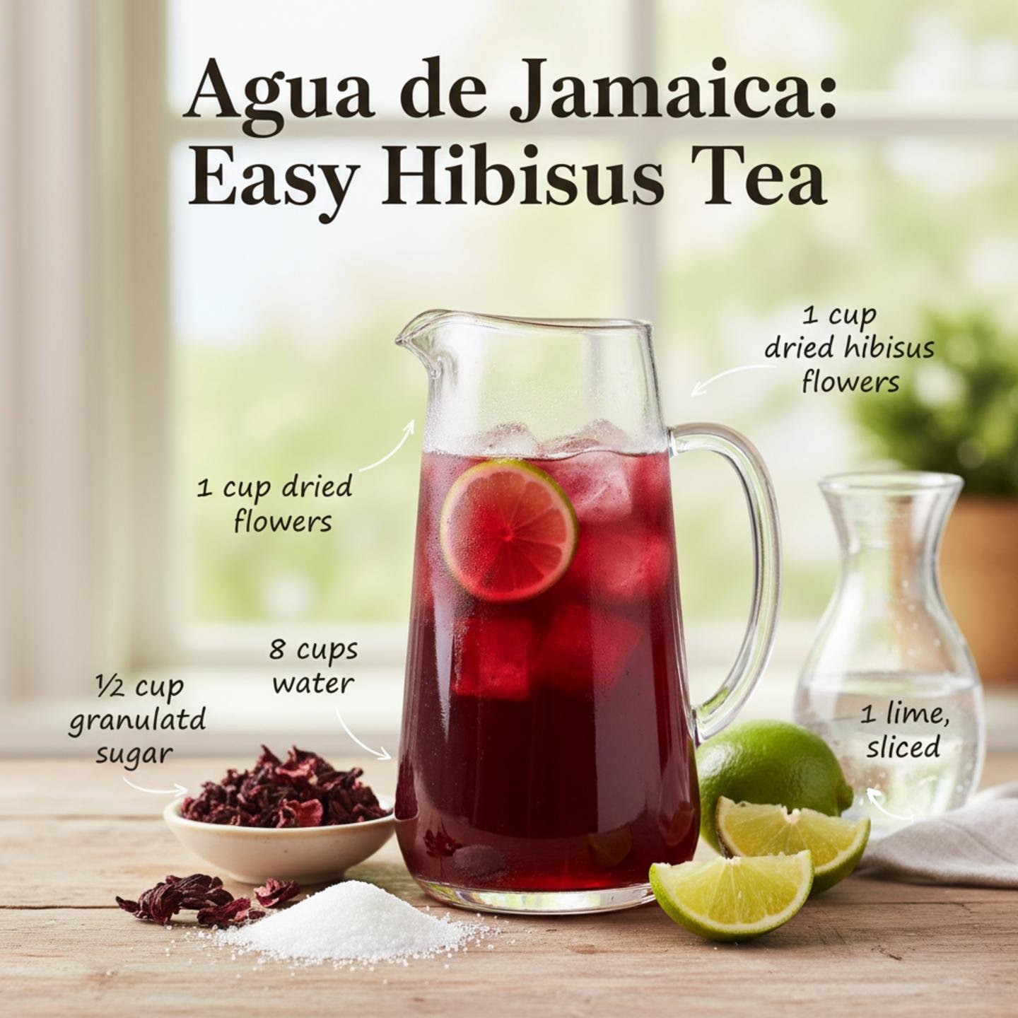 Agua de Jamaica: Easy Hibiscus Tea