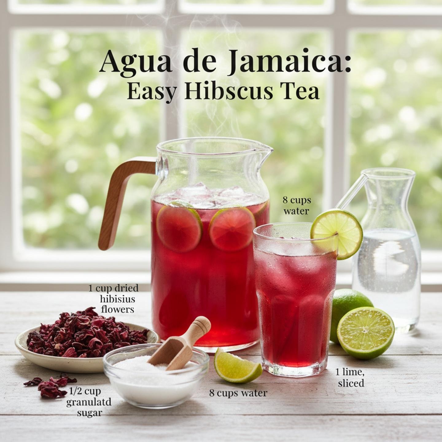 Agua de Jamaica: Easy Hibiscus Tea