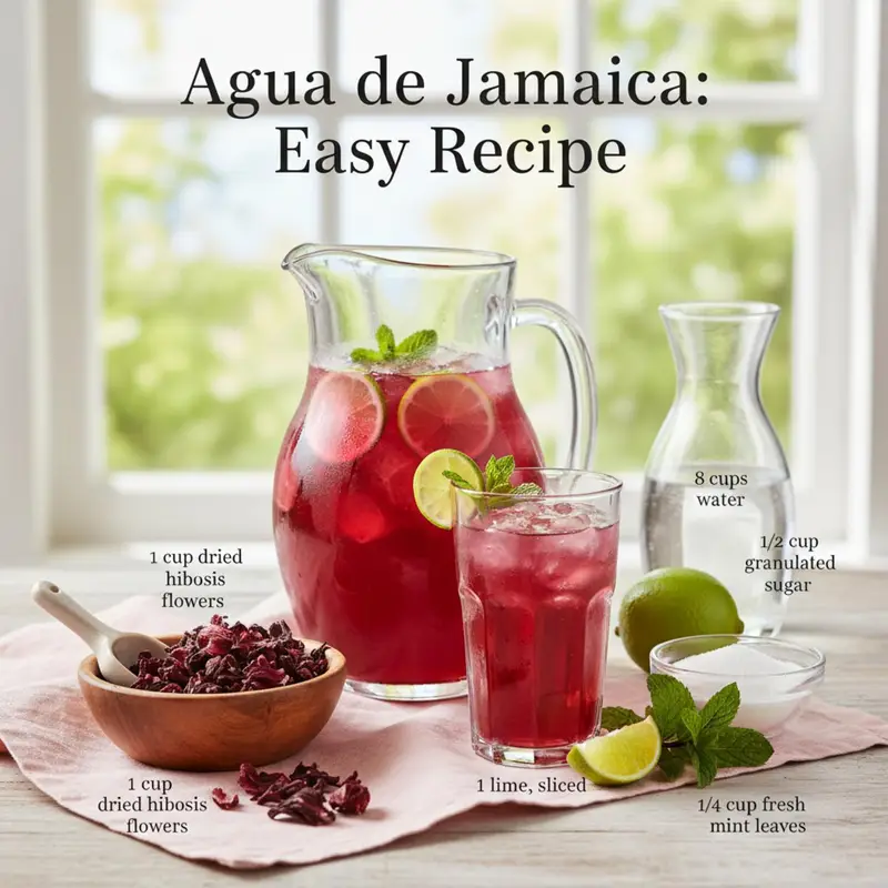 Agua de Jamaica: Easy Recipe
