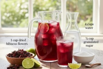 Agua de Jamaica: Hibiscus Drink