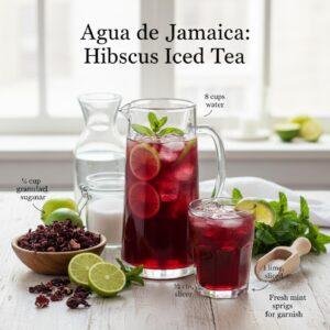 Agua de Jamaica: Hibiscus Iced Tea