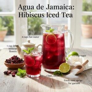 Agua de Jamaica: Hibiscus Iced Tea