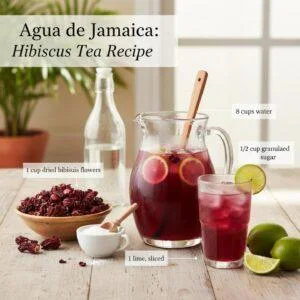 Agua de Jamaica: Hibiscus Tea Recipe
