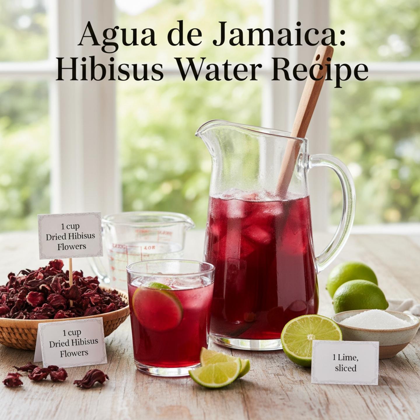 Agua de Jamaica: Hibiscus Water Recipe