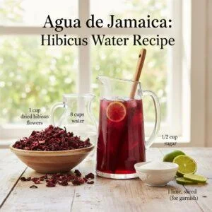 Agua de Jamaica: Hibiscus Water Recipe