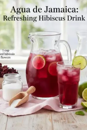 Agua de Jamaica: Refreshing Hibiscus Drink
