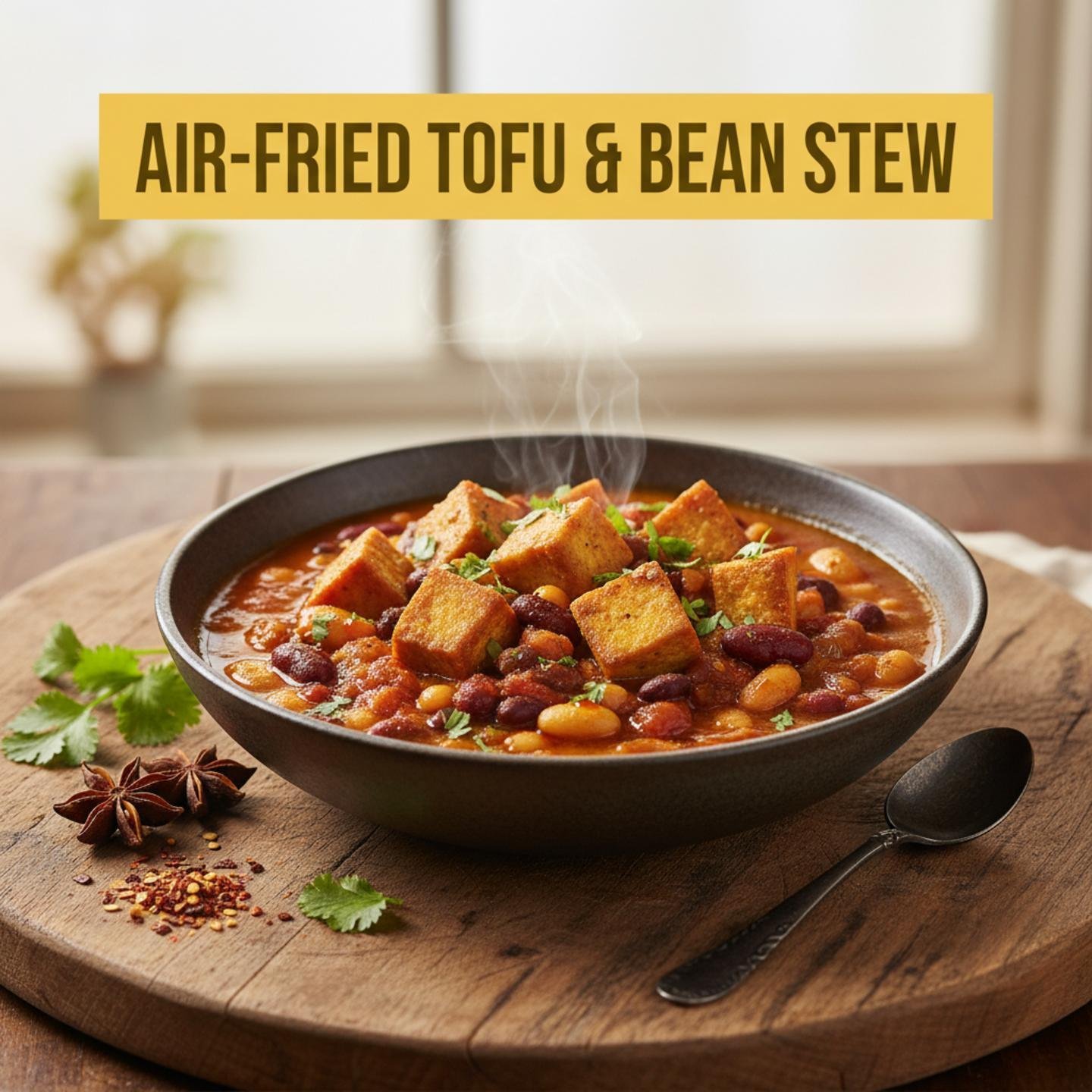 Air-Fried Tofu & Bean Stew