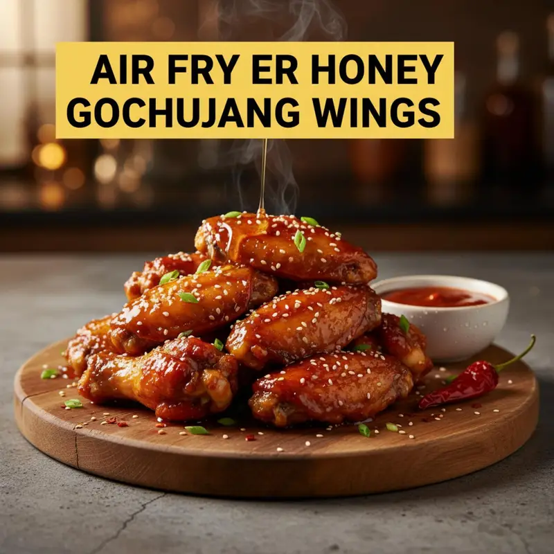 Air Fryer Honey Gochujang Wings