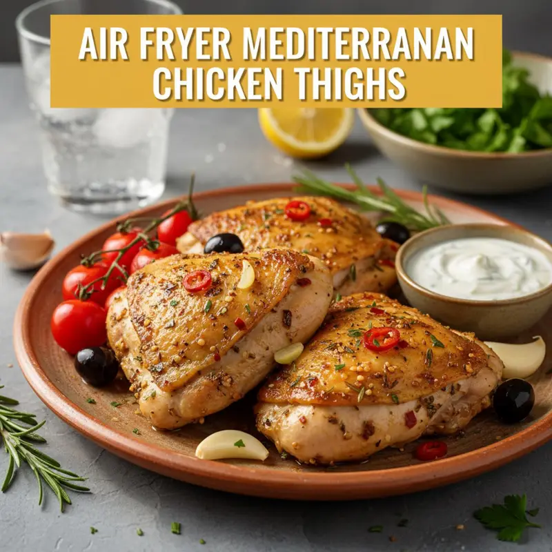 Air Fryer Mediterranean Chicken Thighs